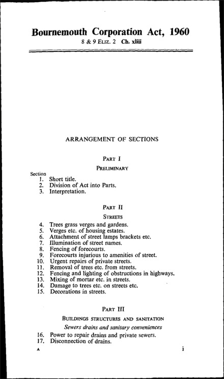 Bournemouth Corporation Act 1960