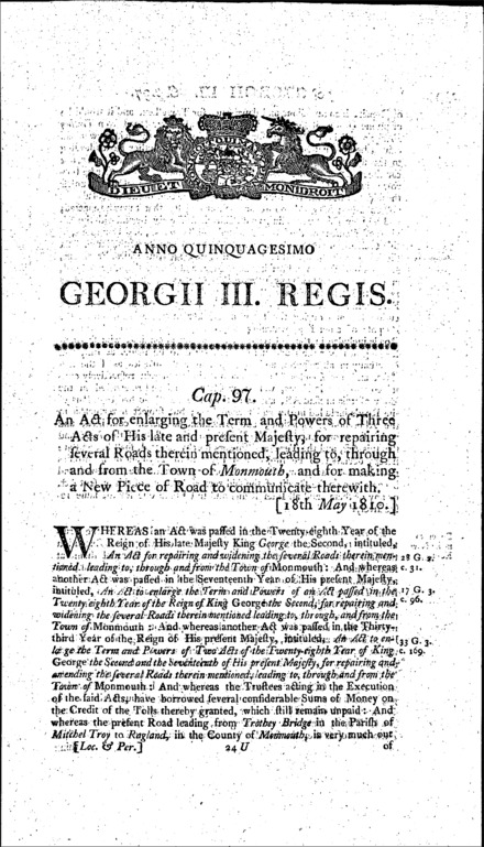 Monmouth Roads Act 1810