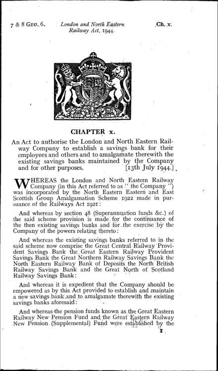 London and North Eastern Railway Act 1944