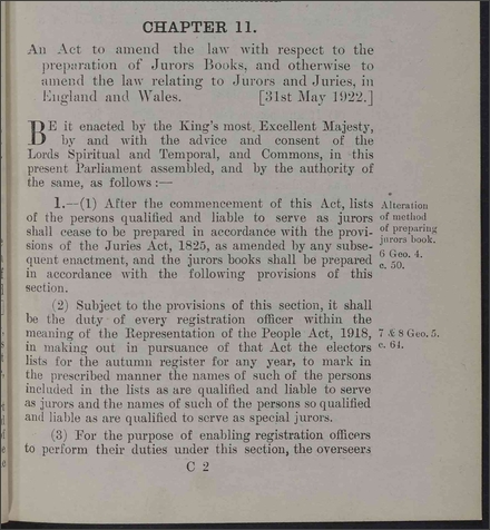 Juries Act 1922