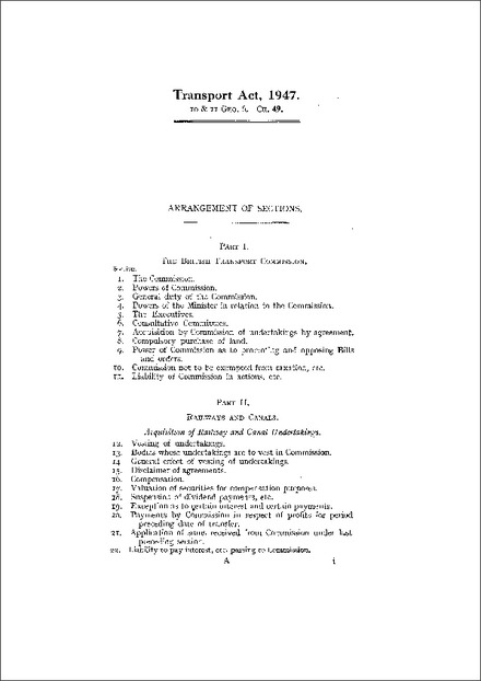 Transport Act 1947