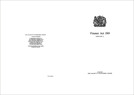 Finance Act 1969