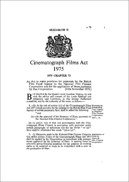 Cinematograph Films Act 1975