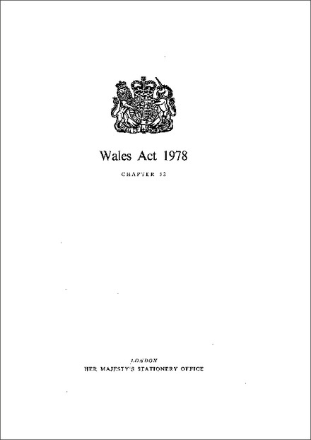 Wales Act 1978