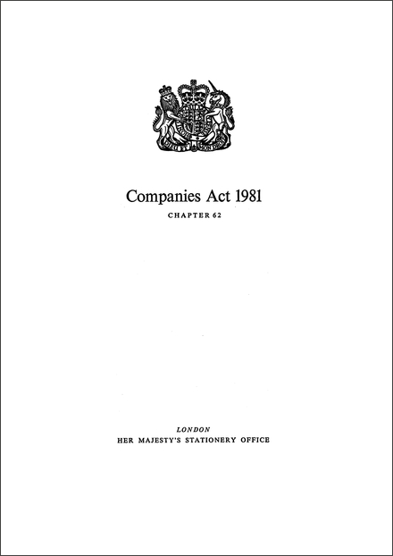 Companies Act 1981