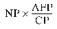 Formula - NP multiplied by (AFP divided by CP)