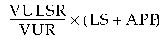 Formula - VULSR divided by VUR multiplied by (LS plus APP)