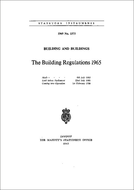 The Building Regulations 1965