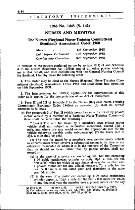 The Nurses (Regional Nurse-Training Committees) (Scotland) Amendment Order 1968