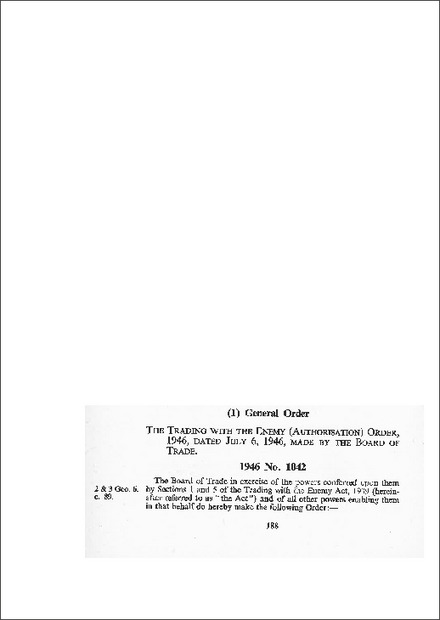 Trading with the Enemy (Authorisation) Order 1946