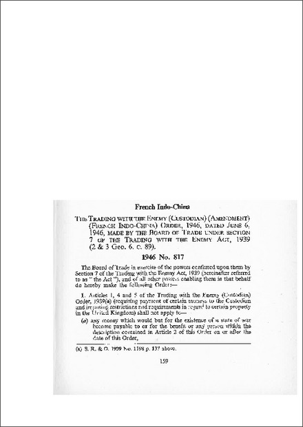 Trading with the Enemy (Custodian) (Amendment) (French Indo-China) Order 1946